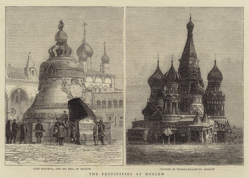The Festivities at Moscow (engraving) بواسطة مدرسة اللغة الإنجليزية