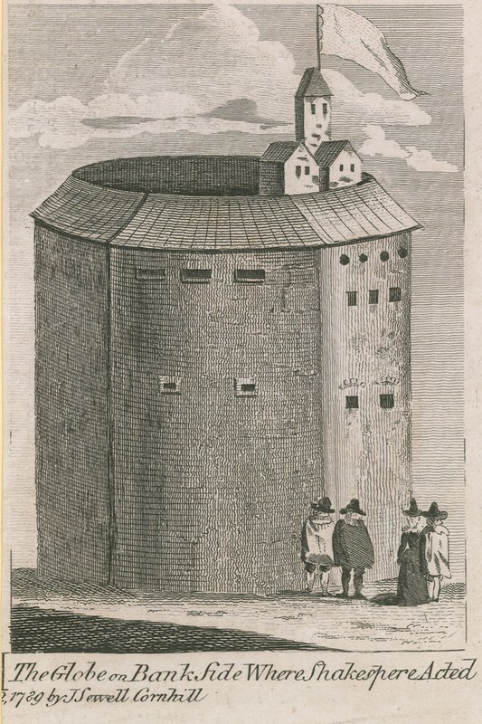 The Globe on Bankside ، لندن ، حيث تصرف ويليام شكسبير بواسطة مدرسة اللغة الإنجليزية