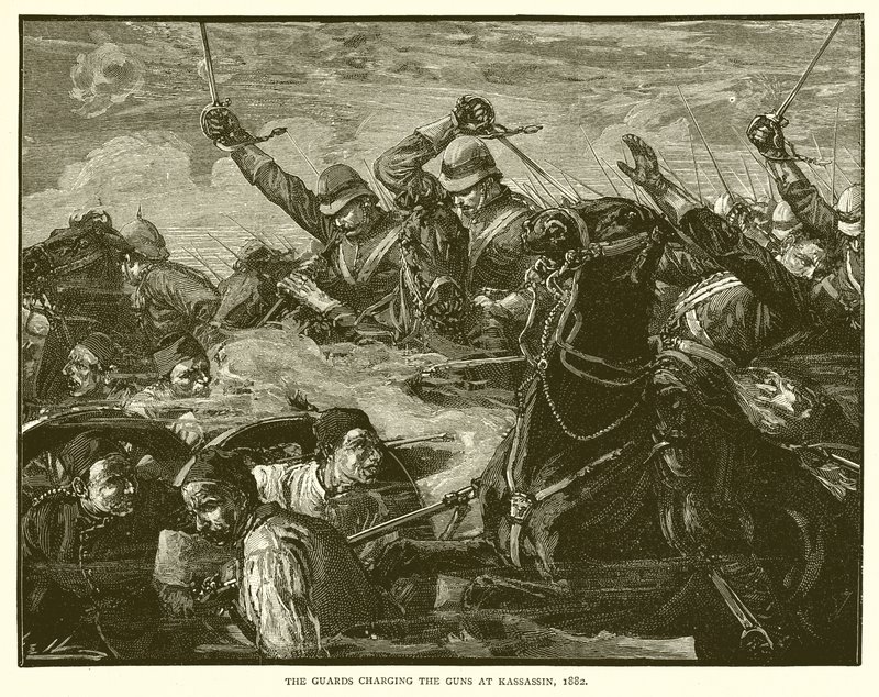 الحراس يشحنون البنادق في القصاصين ، 1882 بواسطة مدرسة اللغة الإنجليزية