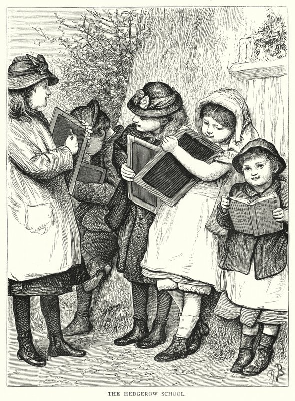 مدرسة Hedgerow (النقش) بواسطة مدرسة اللغة الإنجليزية