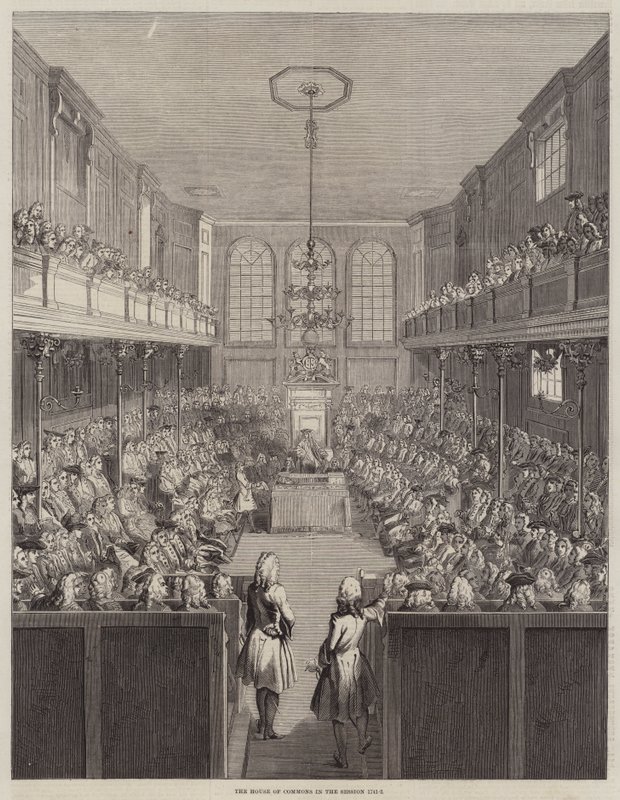 The House of Commons in the Session 1741-2 (engraving) بواسطة مدرسة اللغة الإنجليزية