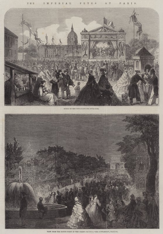 The Imperial Fetes at Paris (نقش) بواسطة مدرسة اللغة الإنجليزية