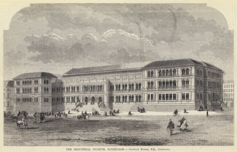 The Industrial Museum, Edinburgh (engraving) بواسطة مدرسة اللغة الإنجليزية