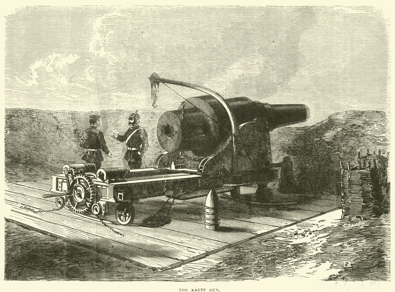 The Krupp Gun أكتوبر 1870 بواسطة مدرسة اللغة الإنجليزية