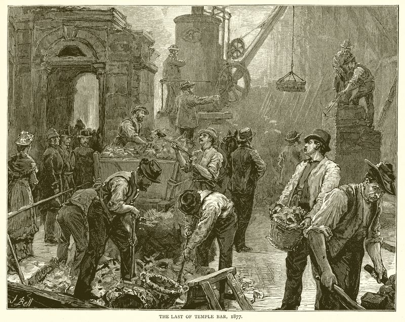 The Last of Temple Bar ، 1877 بواسطة مدرسة اللغة الإنجليزية