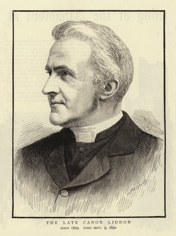 The Late Canon Liddon (engraving) بواسطة مدرسة اللغة الإنجليزية