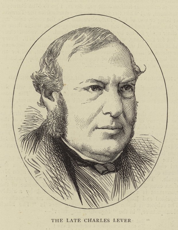 The Late Charles Lever (engraving) بواسطة مدرسة اللغة الإنجليزية