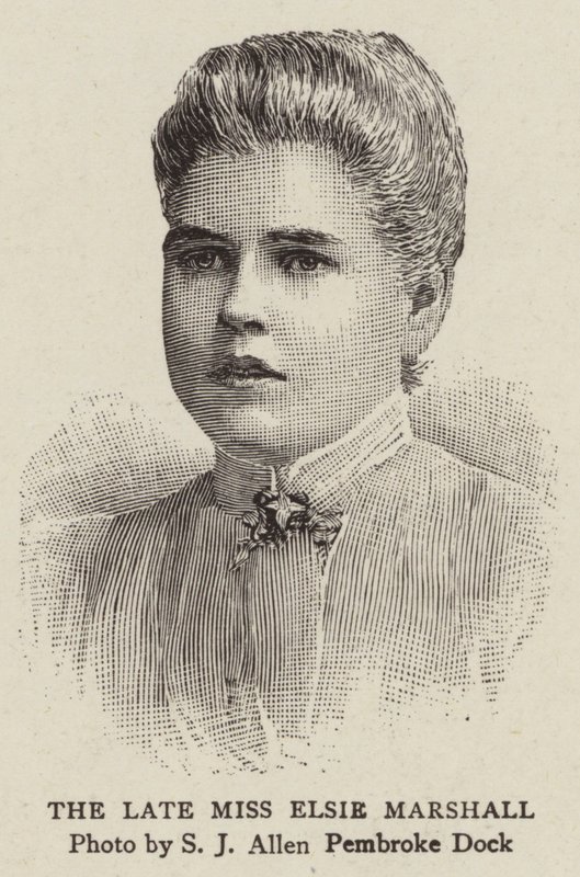 The Late Miss Elsie Marshall (engraving) بواسطة مدرسة اللغة الإنجليزية