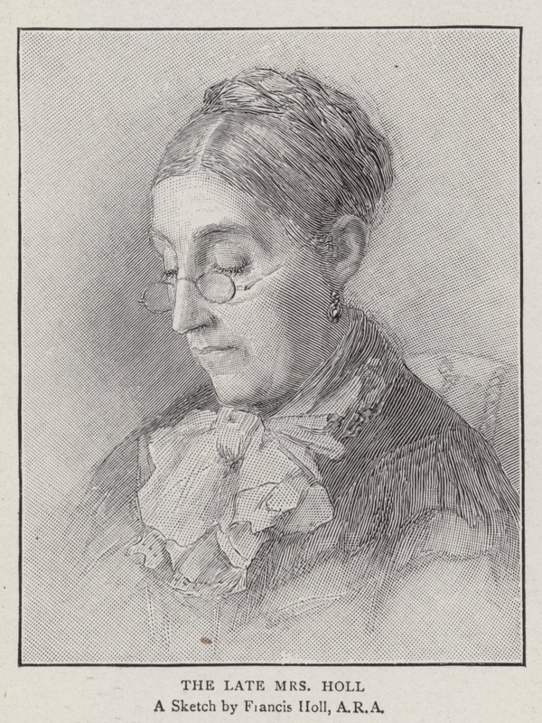 The Late Mrs Holl (engraving) بواسطة مدرسة اللغة الإنجليزية