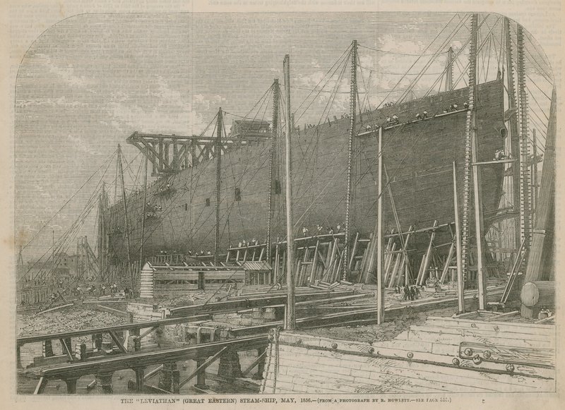 سفينة البخار Leviathan (الشرقية العظمى) ، مايو 1856 بواسطة مدرسة اللغة الإنجليزية