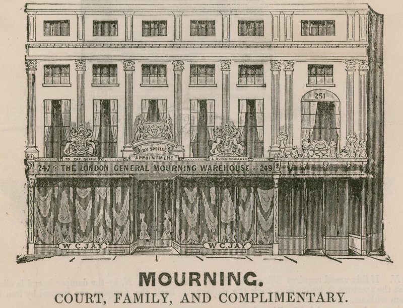 The London General Mourning Warehouse ، شارع ريجنت ، لندن بواسطة مدرسة اللغة الإنجليزية