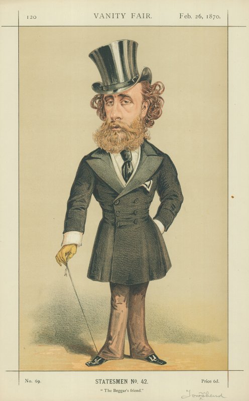 The Marquis (John) Townshend ، The Beggars Friend ، 26 فبراير 1870 ، فانيتي فير كارتون بواسطة مدرسة اللغة الإنجليزية