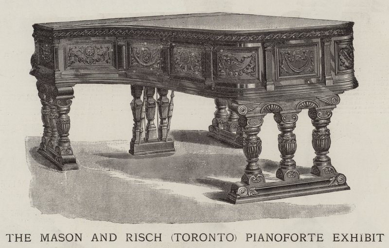 معرض Mason and Risch (تورنتو) Pianoforte (نقش) بواسطة مدرسة اللغة الإنجليزية