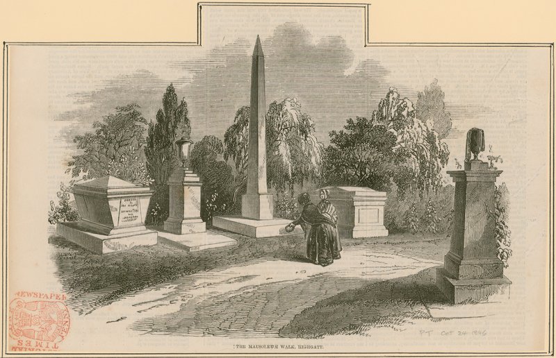 The Mausoleum Walk ، Highgate Cemetery ، لندن بواسطة مدرسة اللغة الإنجليزية
