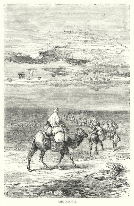 The Mirage (engraving) بواسطة مدرسة اللغة الإنجليزية