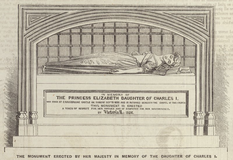 The Monument erected by Her Majesty in Memory of the Daughter of Charles I (engraving) بواسطة مدرسة اللغة الإنجليزية
