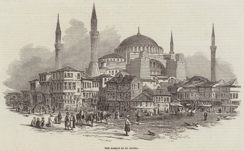 The Mosque of St Sophia (engraving) بواسطة مدرسة اللغة الإنجليزية
