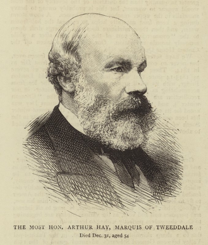 The Most Honourable Arthur Hay, Marquis of Tweeddale (engraving) بواسطة مدرسة اللغة الإنجليزية