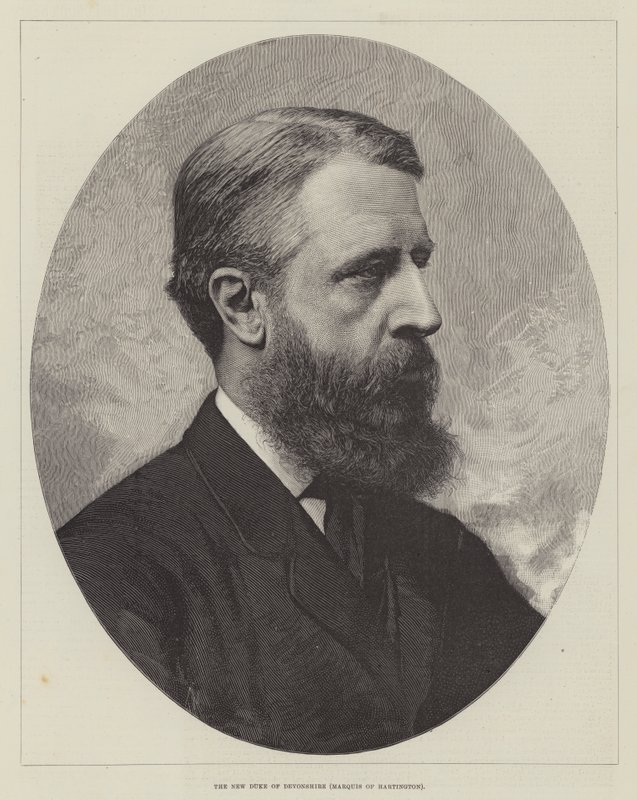The New Duke of Devonshire, Marquis of Hartington (engraving) بواسطة مدرسة اللغة الإنجليزية
