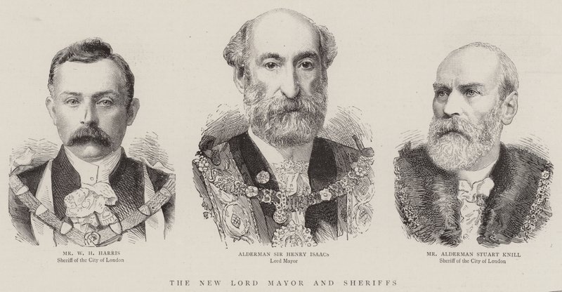The New Lord Mayor and Sheriffs (engraving) بواسطة مدرسة اللغة الإنجليزية