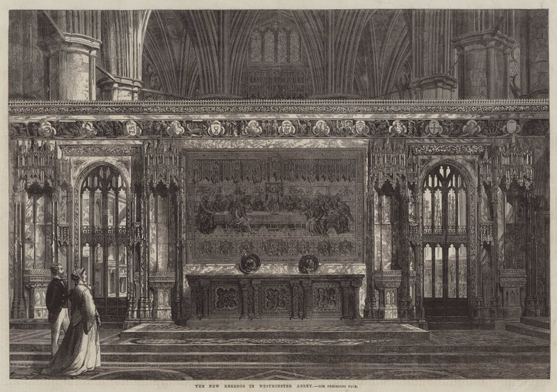 The New Reredos in Westminster Abbey (نقش) بواسطة مدرسة اللغة الإنجليزية