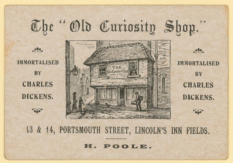 The Old Curiosity Shop ، شارع بورتسموث ، لينكولنز إن فيلدز ، لندن ؛ تاجر نفايات الورق بواسطة مدرسة اللغة الإنجليزية