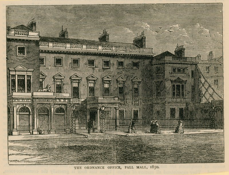 مكتب الذخائر ، Pall Mall ، 1850 بواسطة مدرسة اللغة الإنجليزية