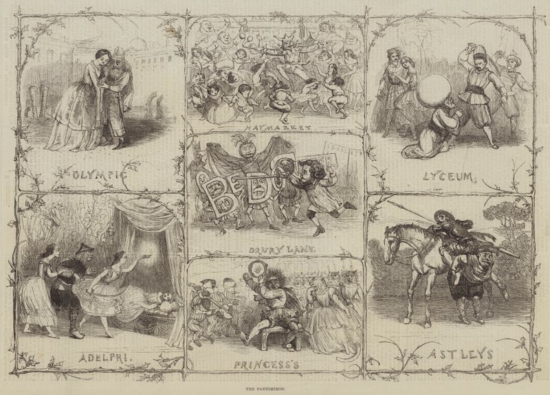 The Pantomimes (engraving) بواسطة مدرسة اللغة الإنجليزية