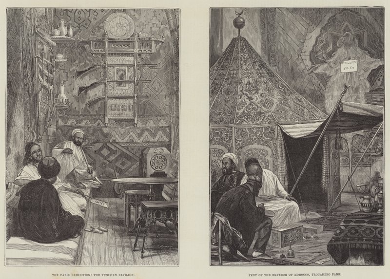معرض باريس (نقش) بواسطة مدرسة اللغة الإنجليزية