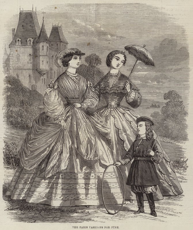 The Paris Fashions for June (engraving) بواسطة مدرسة اللغة الإنجليزية