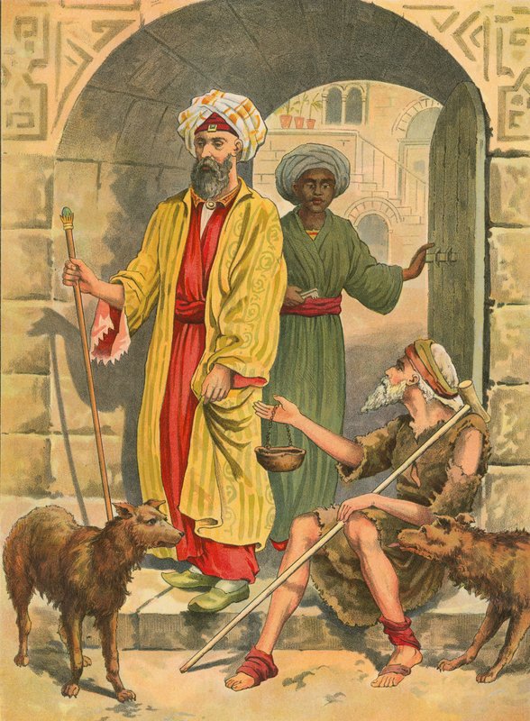 الرجل الغني ولعازر بواسطة مدرسة اللغة الإنجليزية