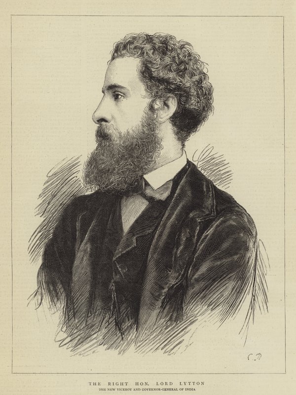 The Right Honourable Lord Lytton (engraving) بواسطة مدرسة اللغة الإنجليزية