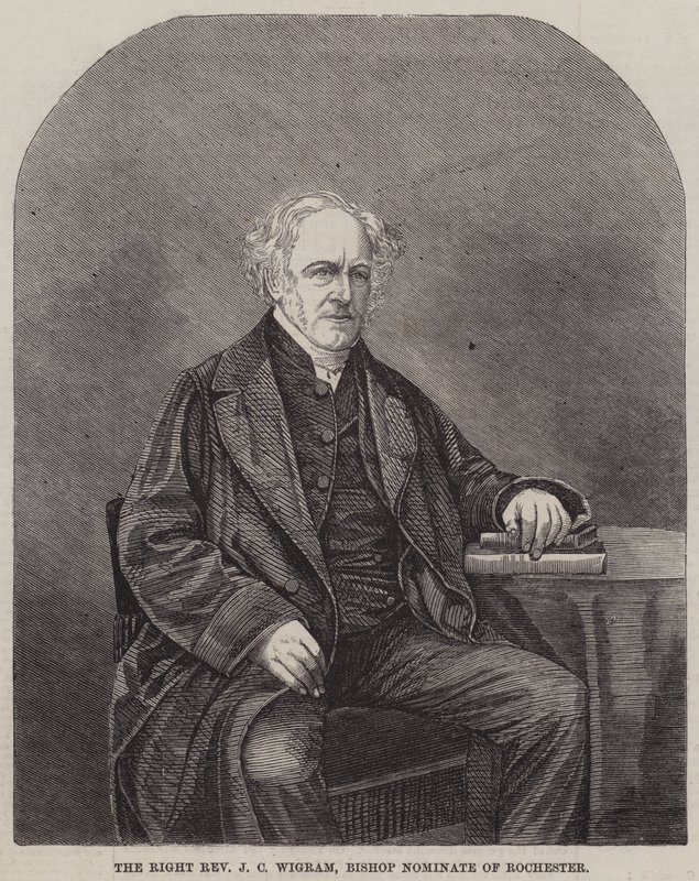 The Right Reverend J C Wigram, Bishop Nominate of Rochester (engraving) بواسطة مدرسة اللغة الإنجليزية