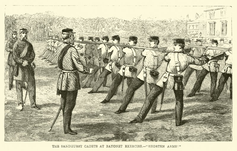 The Sandhurst Cadets at Bayonet Exercise، Short short Arms! بواسطة مدرسة اللغة الإنجليزية