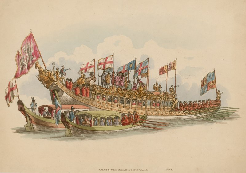 The Stationers Barge ، نهر التايمز ، لندن بواسطة مدرسة اللغة الإنجليزية