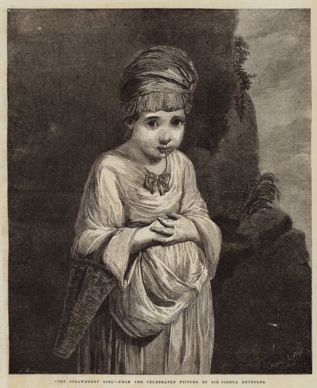 The Strawberry Girl (engraving) بواسطة مدرسة اللغة الإنجليزية