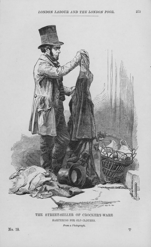 The Street-Seller of Crockery-Ware (engraving) بواسطة مدرسة اللغة الإنجليزية