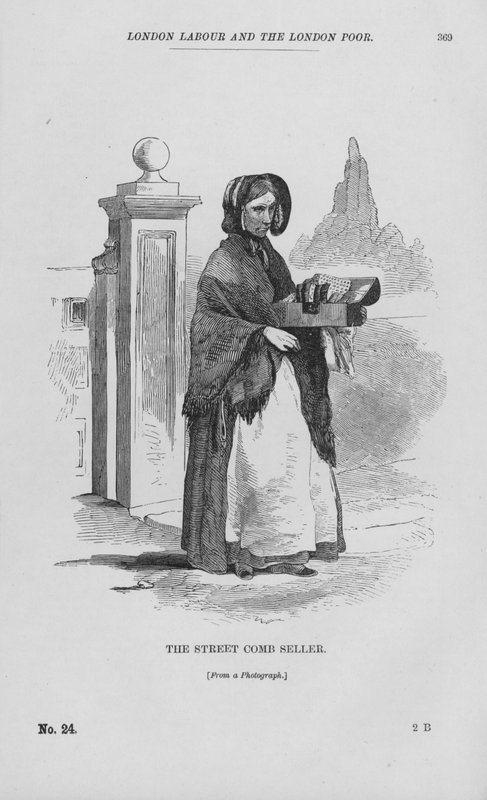 The Street Comb Seller (engraving) بواسطة مدرسة اللغة الإنجليزية