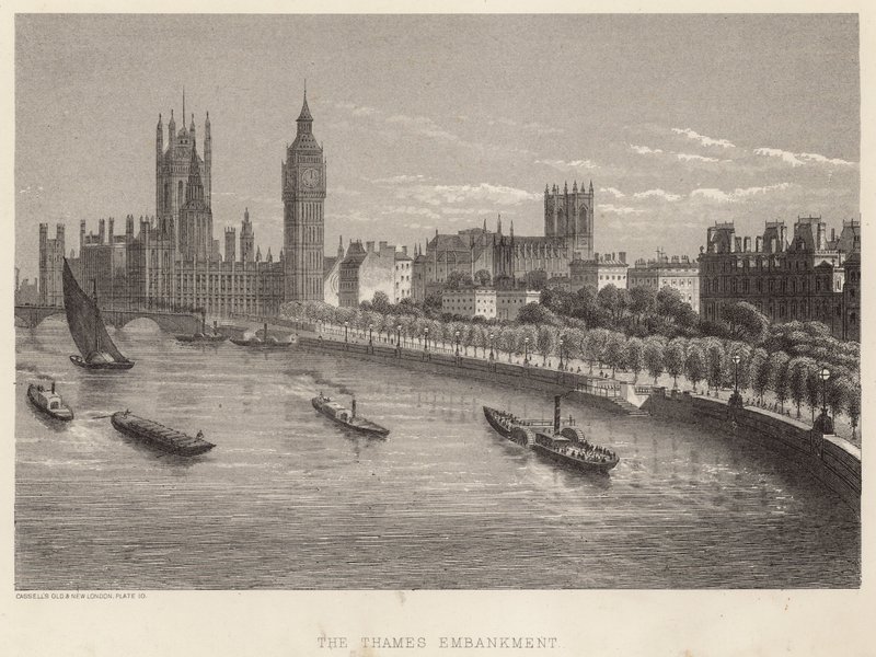 The Thames Embankment ، لندن بواسطة مدرسة اللغة الإنجليزية