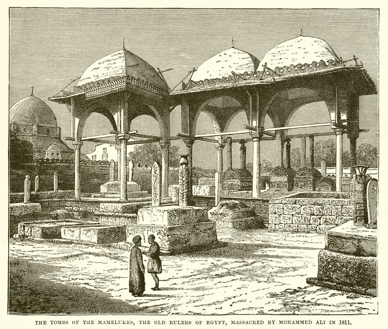مقابر المماليك ، حكام مصر القدامى ، ذبحهم محمد علي عام 1811 بواسطة مدرسة اللغة الإنجليزية
