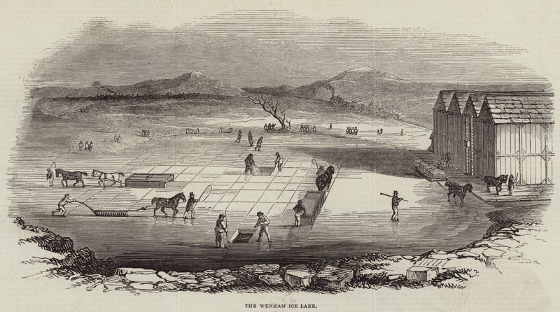The Wenham Ice Lake (engraving) بواسطة مدرسة اللغة الإنجليزية