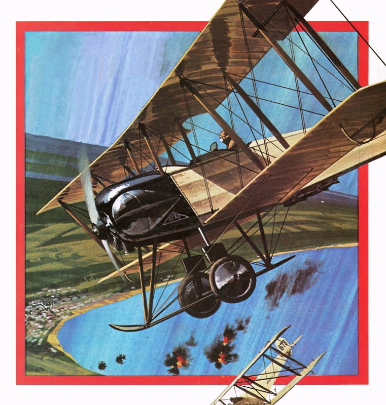 المحارب الخشبي ، أو AVRO 504 بواسطة مدرسة اللغة الإنجليزية