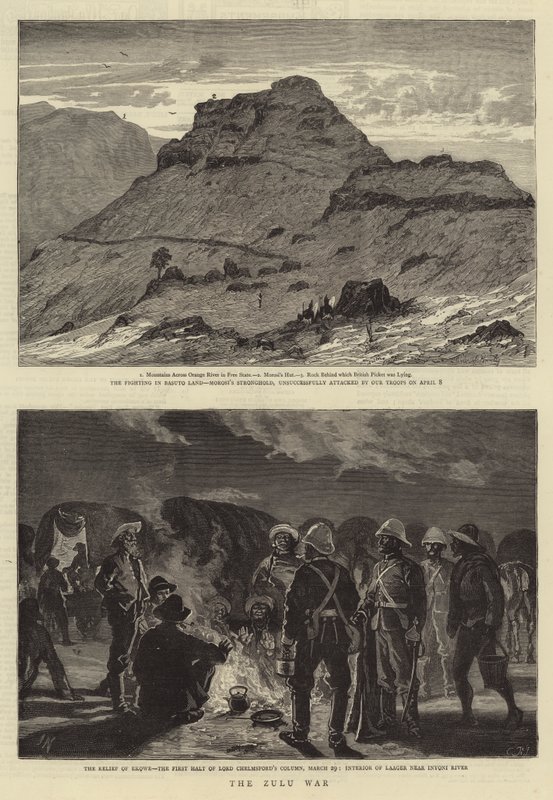 The Zulu War (engraving) بواسطة مدرسة اللغة الإنجليزية