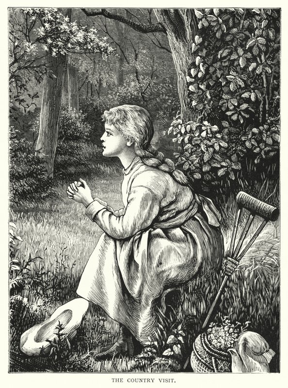 The country visit (engraving) بواسطة مدرسة اللغة الإنجليزية