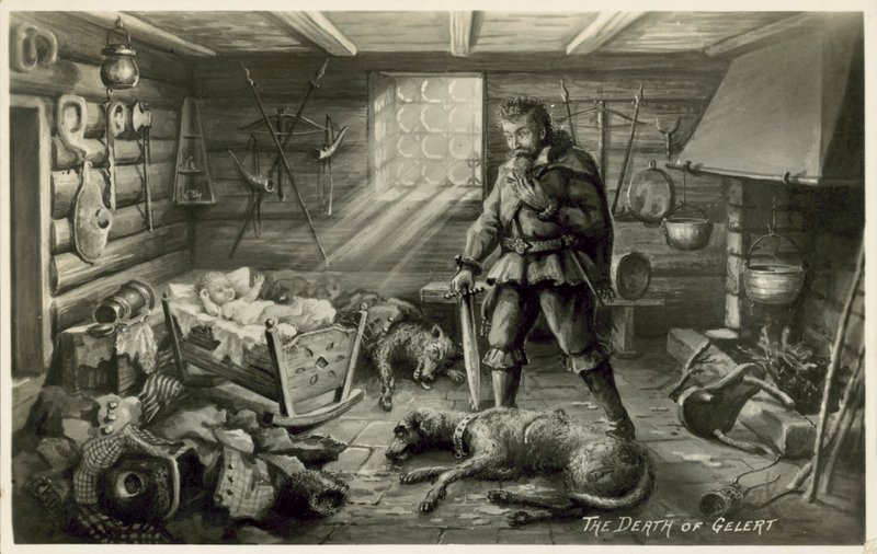 The death of Gelert, Llewellyn