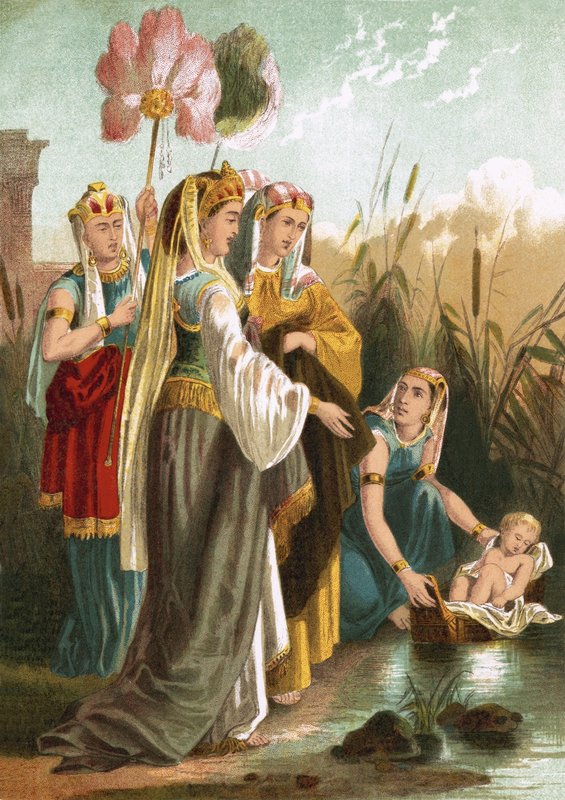 العثور على موسى بواسطة مدرسة اللغة الإنجليزية