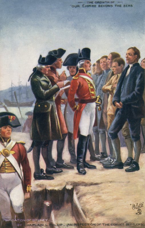 مؤسسة سيدني ، أستراليا ، 1788 بواسطة مدرسة اللغة الإنجليزية