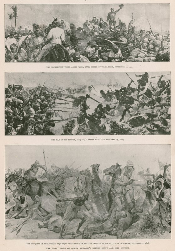 الحروب الكبرى في عهد الملكة فيكتوريا: الحرب الأنجلو-مصرية (1882) ، الثورة المهدية (1883-1885) ، والغزو البريطاني للسودان (1896-1898) (الحفر الضوئي) بواسطة مدرسة اللغة الإنجليزية