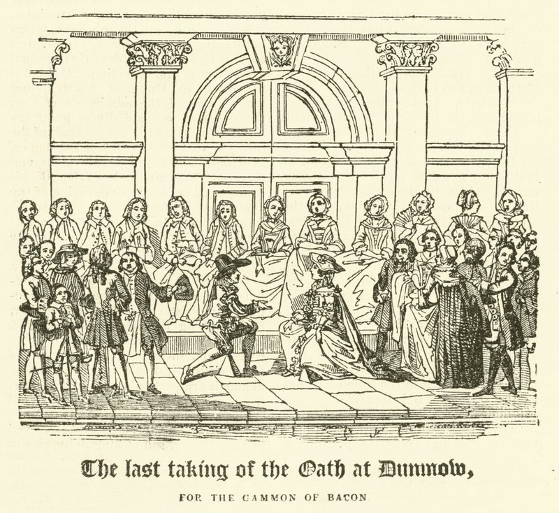 آخر أداء للقسم في Dunmow ، من أجل Gammon of Bacon (نقش) بواسطة مدرسة اللغة الإنجليزية