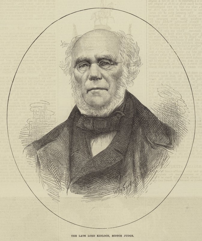 The late Lord Kinloch, Scotch Judge (engraving) بواسطة مدرسة اللغة الإنجليزية